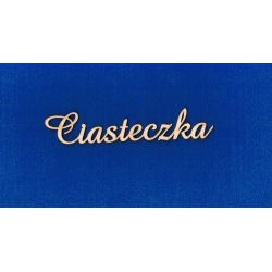 Ciasteczka     13,5  x 2,5 cm    czcionka Amaze  , ciastko